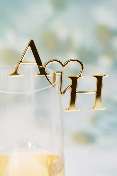 AHWART Pleksi Bardak Harfi 1 Adet / Düğün, Nişan, Bekarlığa Veda, Parti, Dekoru