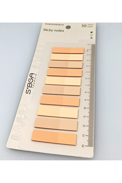 sibga tasarım Postit ملون شفاف Post-it Post It.علامة مرجعية للكتاب، ورق ملاحظات لاصق، 200 ورقة