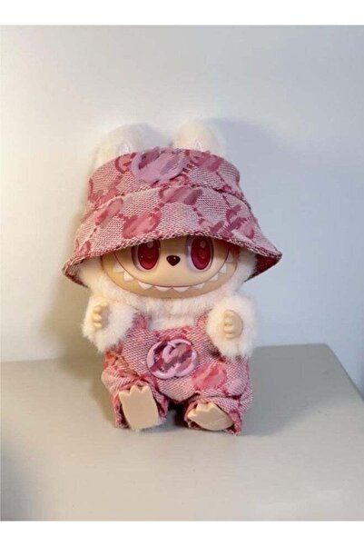 Generic مجموعة ملابس دمية لابوبو لشخصيات قطيفة معلقة مقاس 17 سم