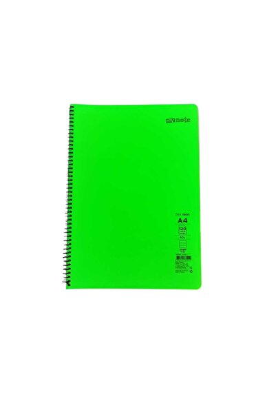 Mynote FLEX A4 120 FOIURI CADERĂ CU SPIRALĂ, CADERĂ DE PLASTIC NEON