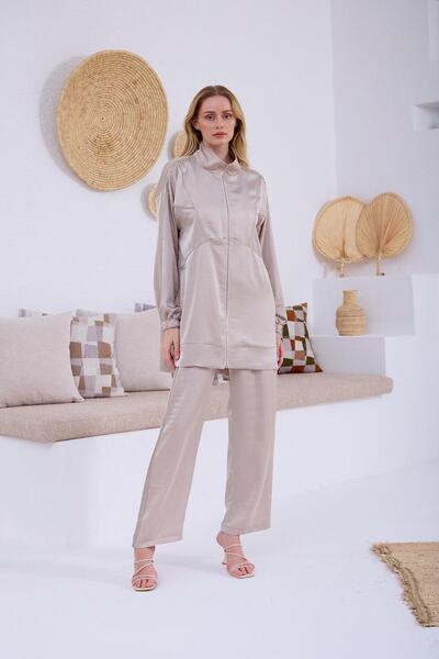 Moodbasic Premium By METAL PUL ŞERİTLİ İPEK SATEN TAKIM