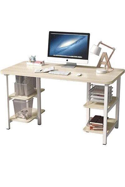 AGD Multi-Purpose Study Desk with Storage Shelf and Bookshelf