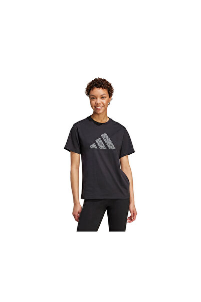 adidas W Animal t Women's Casual T-Shirt Jv8536 Black