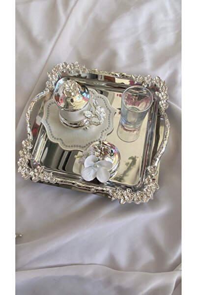 Z&B FLOWERS Kahve Tepsisi Damat Kahvesi Söz Tepsisi Nişan Tepsisi