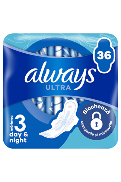 Always Pachet de patru absorbante Ultra Absorbante Zi și Noapte, 36 de absorbante