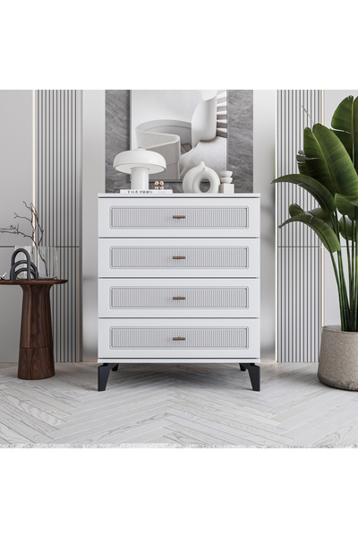 MONZIO Libra 4 Çekmeceli Şifonyer %100 MDF