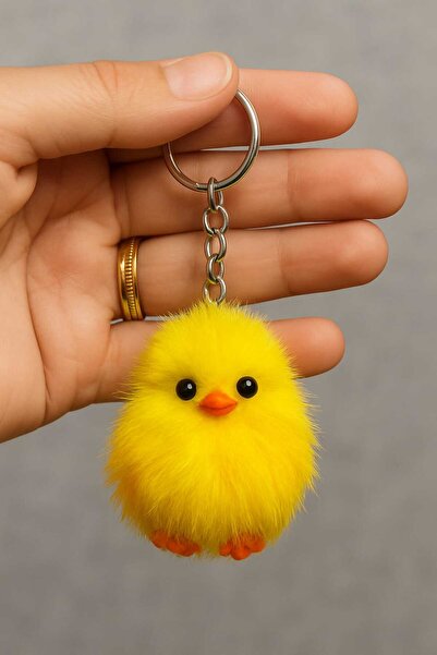 EdaBijuteri0 Sevimli Civciv Anahtarlık