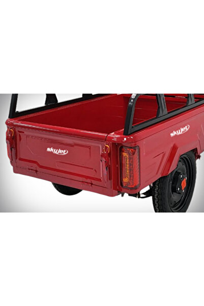 Skyjet ECO Pikap Elektrikli 3 Tekerlekli Kırmızı Motosiklet