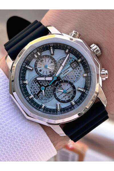Lee Cooper Italian Design Bracelet Gift Silicone Cord 5 Atm Men's Wristwatch Elc.08238.301