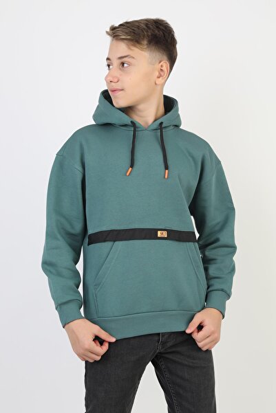 NEWKİDS Chlapecká mikina s kapucí a kapsou klokanka