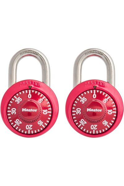 Master Lock قفل تركيبة 1530T، لامع، عبوة من قطعتين