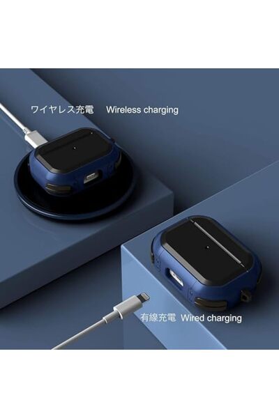 Generic New Case Compatible for Full-Body Rugged Military Grade Protective Cover for Airpods Pro