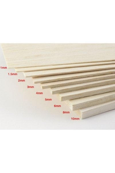 gnsstore Balsa Levha 10Cmx100cm 1,5mm