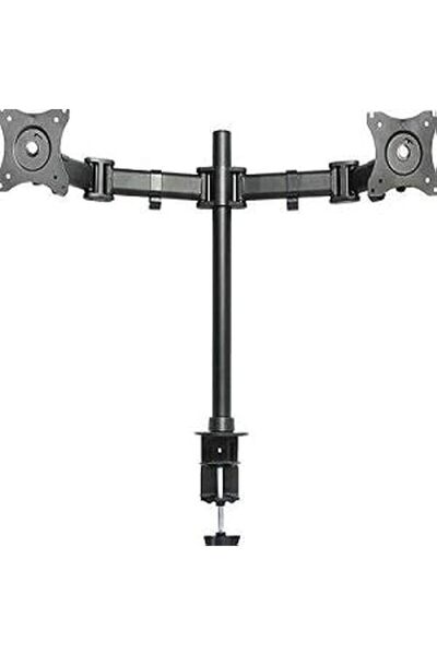 Generic شاشة مزدوجة جديدة قابلة للتعديل بالكامل مع حامل تثبيت على المكتب لشاشتين LCD