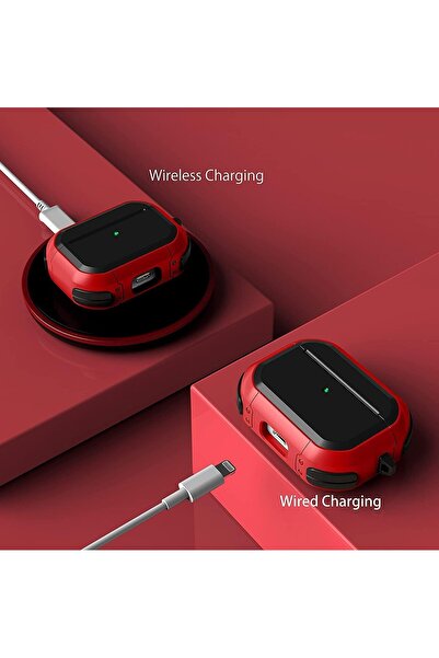 Generic New Case Compatible for Full-Body Rugged Military Grade Protective Cover for Airpods Pro