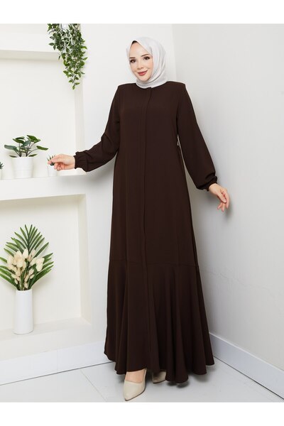 Mor Menekşe Belçim Model Ferace