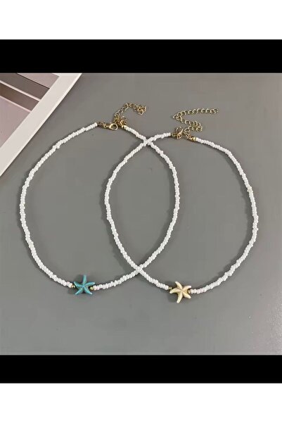 Arescollection Simple Elegant Women's Necklace with Starfish