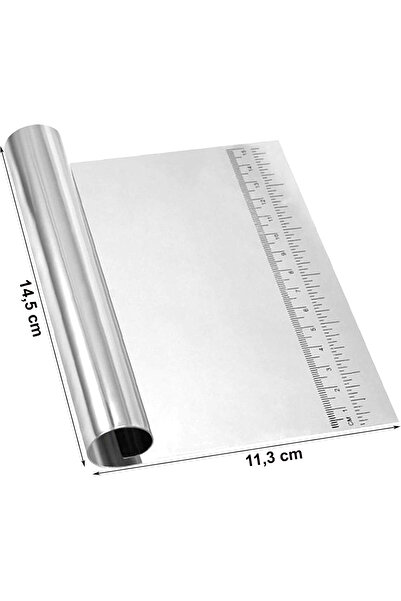 eneci METAL HAMUR KESİCİ SIYIRICI DİLİMLEYİCİ PASLANMAZ ÇELİK CETVEL, ÖLÇÜ ŞEMALI PORSİYONLAYICI APARAT