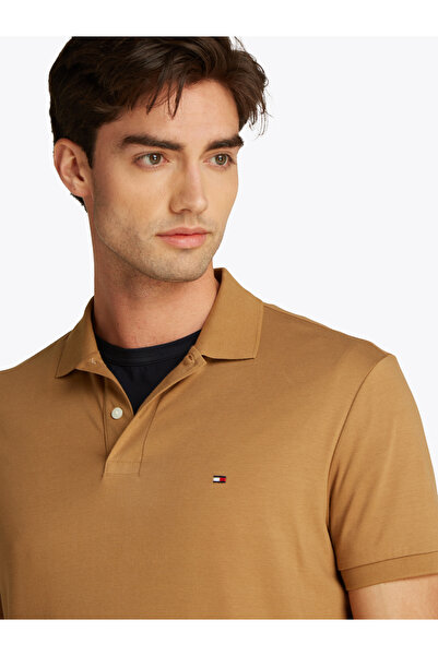 Tommy Hilfiger Tommy Hilfiger Men Hickory Liquid Cotton Regular Fit Seasonal Polo T-Shirt