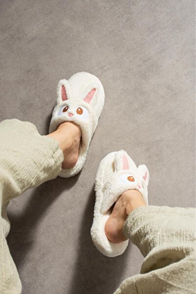 WOSSE TAVŞAN KULAKLI GÖZLÜ HAFİF YUMUŞAK KADIN EV TERLİĞİ