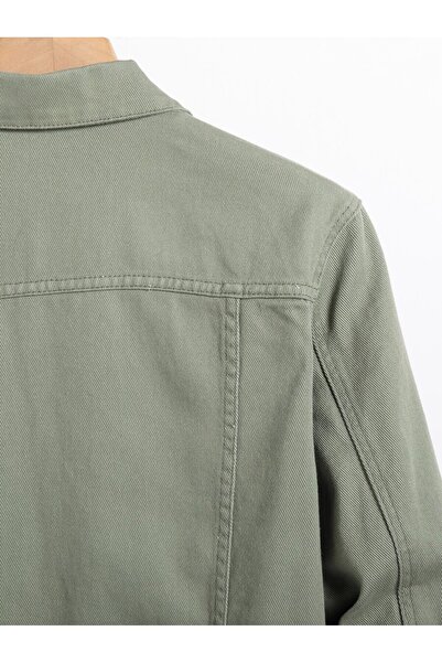 Wkm Denim Casual Erkek Standart Kalıp Cepli Düğmeli Kot Ceket