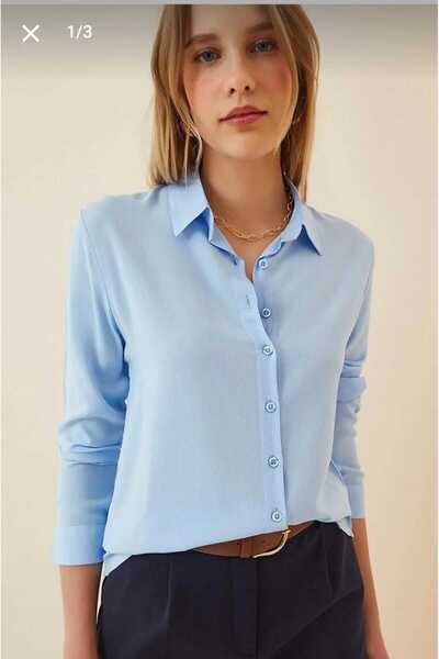 Giyimodam %100 Viskon Gömlek İpeksi Dokulu Premium Serisi