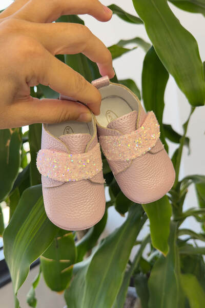 Beybium Sim Detailed First Step Baby Shoes Lilac