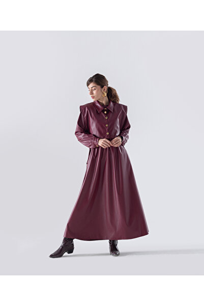 MODA Deri Kumaş Elbise