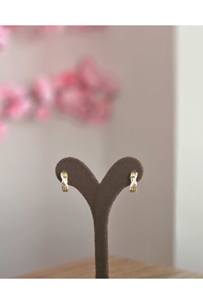 XUPING JEWELRY Küçük Taşlı Halka Küpe XUPING