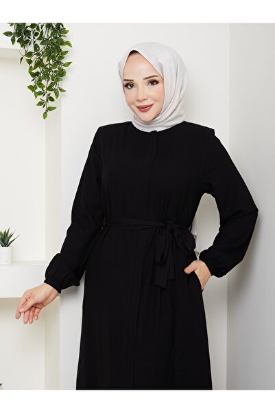 Mor Menekşe Belçim Model Ferace