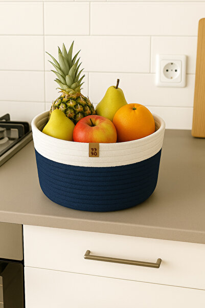 Efuliz Home Καλάθι οργάνωσης πολλαπλών χρήσεων από γιούτα-χαρούπι- Καλάθι λαχ...