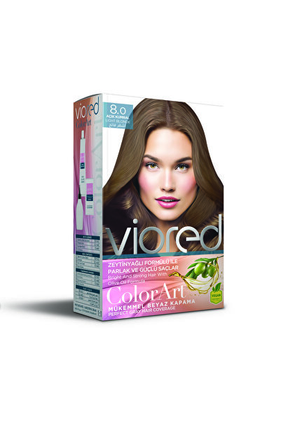 viored ColorArt Set Saç Boyası 8.0 Açık Kumral