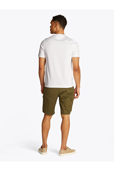 Tommy Hilfiger Tommy Hilfiger Kids Optic White Dc Mercerized Short Sleeve T-Shirt