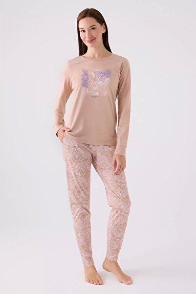 Pierre Cardin طقم مزدوج - مينك