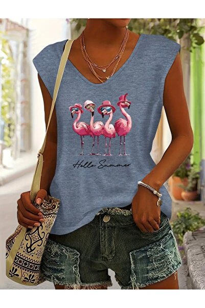 Deocept ΓΥΝΑΙΚΕΙΟ ΑΜΠΟΥΡΑ ΑΜΠΟΥΡΑ FLAMINGO PRINTED
