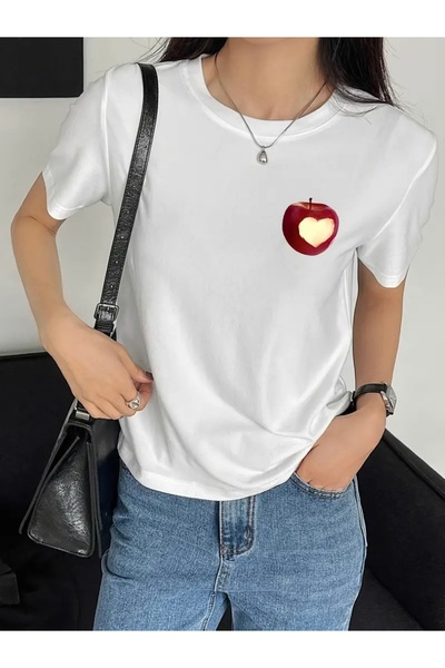 Deocept TRICOU DE MÂNĂ CU GULER DE CICLISM OVERSIZE CU IMPRIMEU CU MĂR