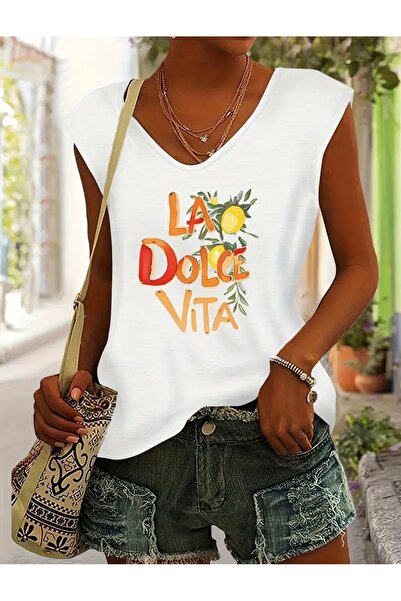 mercoledi ΓΥΝΑΙΚΕΙΟ T-SHIRT LA DOLCE VITA PRINTED