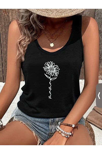 Deocept تي شيرت نسائي بطبعة زهور بسيطة