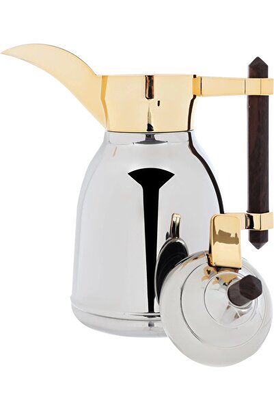 rexa Thermos, 0.35 L, Steel Inner Container, Steel Outer Body - Silver Gold