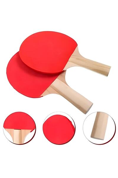 Marla Set of 2 Table Tennis Rackets - Lightweight and Durable with Ball Gift