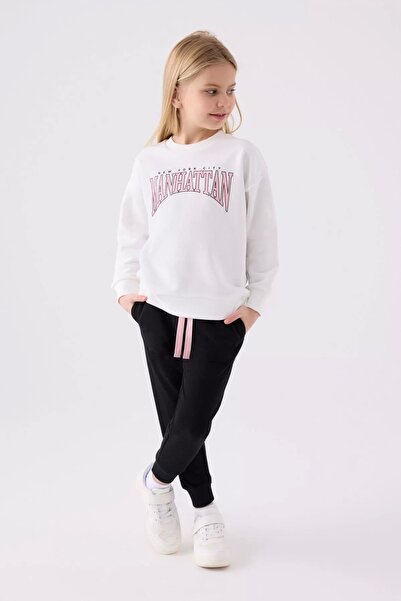 ROLY POLY طقم رياضي للفتيات - كريمي