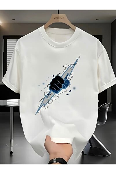 Deocept ШИМШЕК З НАДРУКОМ НА ПЛЕЧАХ ОВЕРСІЗ БІСІКЛЕТНА КОМИРЦЯ Т-ШІРТ