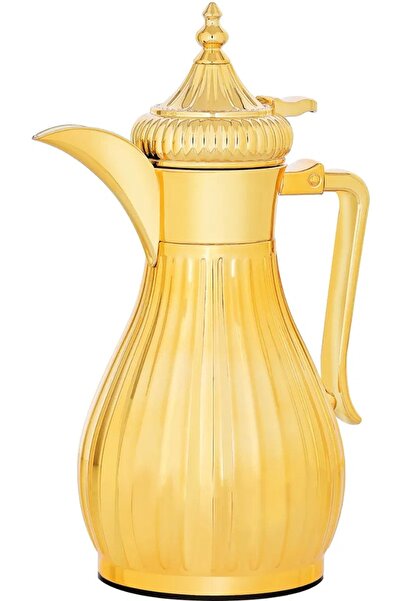 rexa Thermos, 0.35 L, Glass Inner Container, Stainless Steel Outer Body - Gold