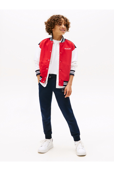 Tommy Hilfiger Tommy Hilfiger Boys Dark Night Navy Logo Printed Drawstring Waist Joggers