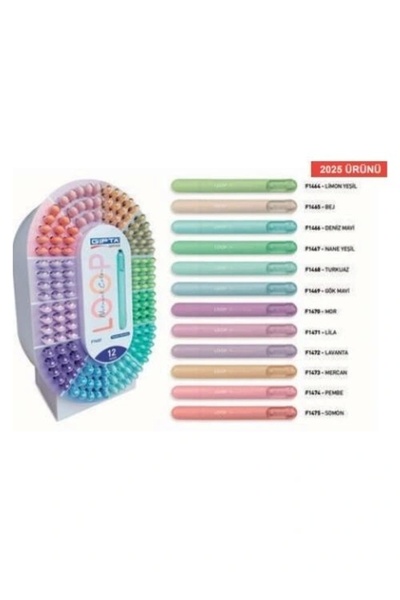 GIPTA ET GIPTA LOOP PASTEL FOSFORLU MARKÖR LİMON YEŞİL