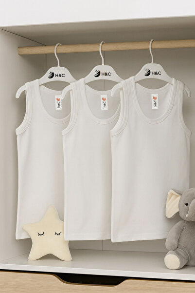 hvç Hvc Boys' 100% Cotton Undershirt 3-Pack - White
