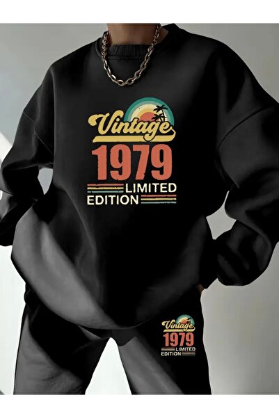 Deocept VINTAGE 1979 PRINTED UNISEX OVERSIZE ΣΕΤ ΦΟΡΜΑΣ ΚΑΤΩ/ΕΠΕΥΘΕΙΑ