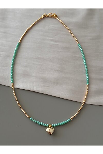 Miliva Heart Minimalist Necklace |   Beaded Elegant Necklace |   Summer Necklace