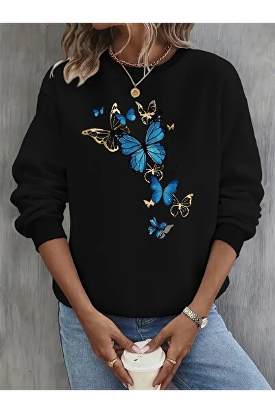 Deocept ΜΠΛΕ ΠΕΤΑΛΟΥΔΕΣ ΕΚΤΥΠΩΜΕΝΟ OVERSIZE UNISEX ΓΥΝΑΙΚΕΙΟ/ΑΝΔΡΙΚΟ ΦΟΥΤΕΡΚΕΤΟ ΠΟΔΗΛΑΤΟ