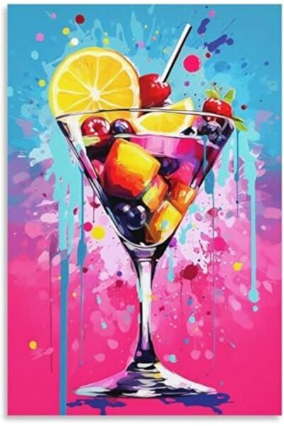 Today Idea ملصق جداري للمطبخ، مقاس ١٦×٢٤ بوصة، بدون إطار | طباعة قماشية حديثة...